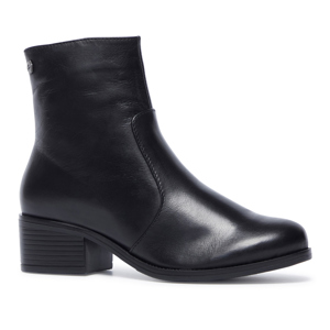 Carl Scarpa Orvieto Black Leather Ankle Boots